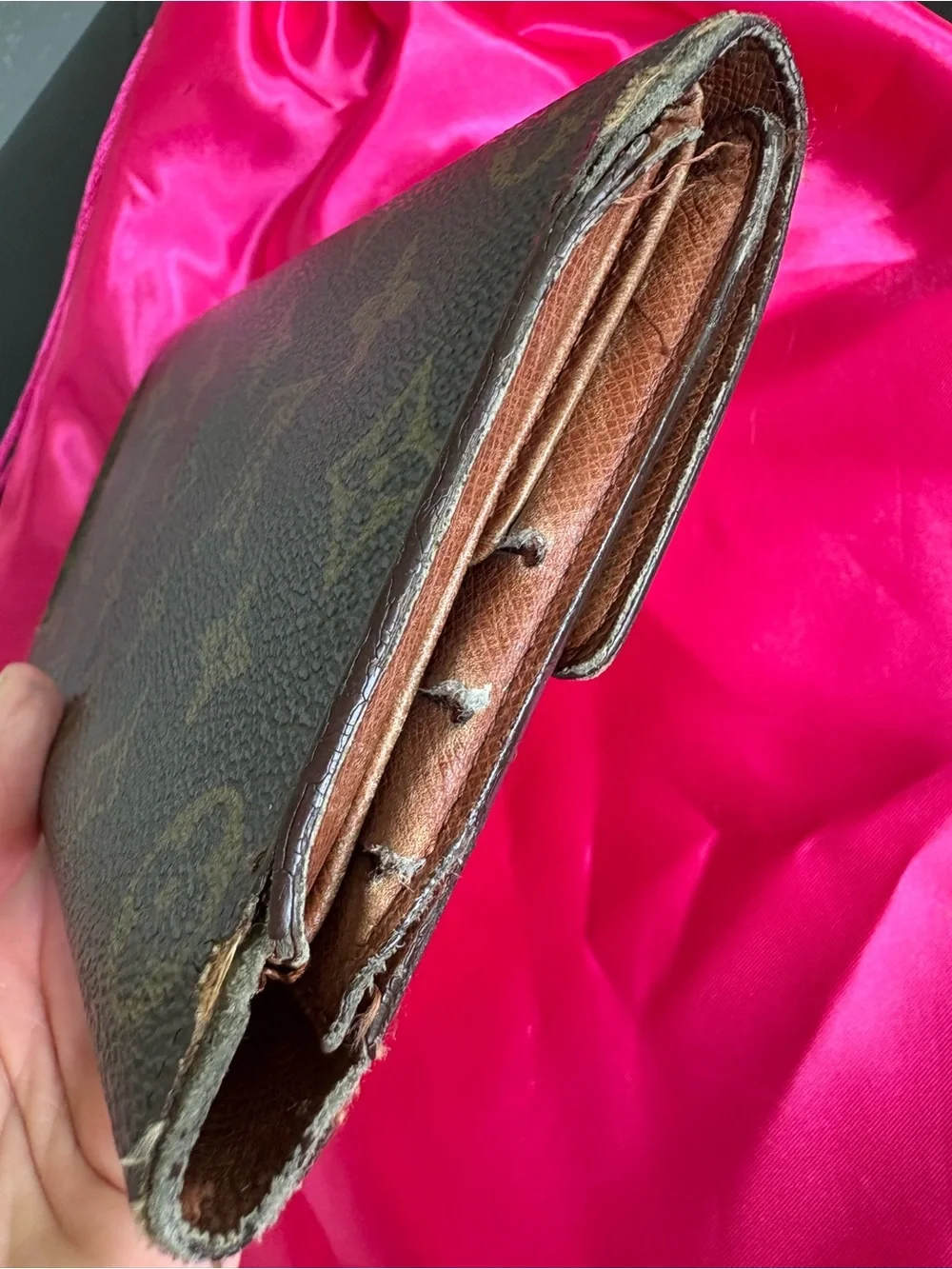 Louis Vuitton Monogram Canvas Wallet in Brown and Gold